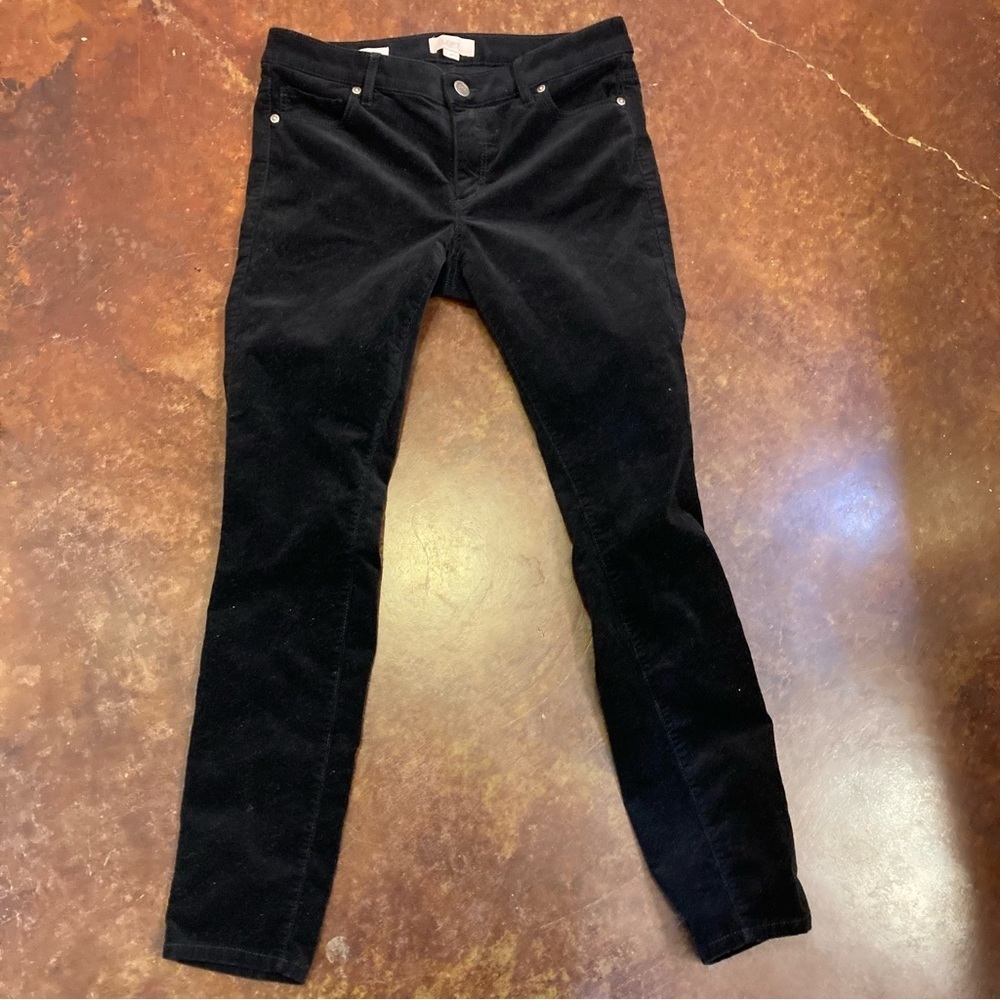 Ladies Loft Outlet Black Curvy Skinny Corduroy Pants